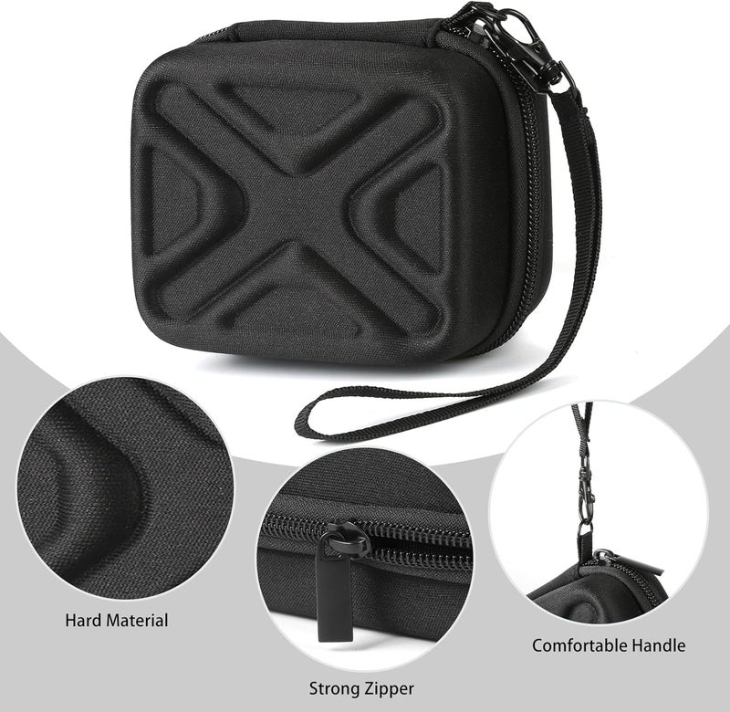 BLK8IGHT Digital Camera Case for AbergBest 21 Mega Pixels 2.7" LCD Rechargeable HD/Kodak Pixpro/Canon PowerShot ELPH 180/190/Sony DSCW800/DSCW830 Cameras, Travel Carrying Protective Case for Camera- Black - Image 4